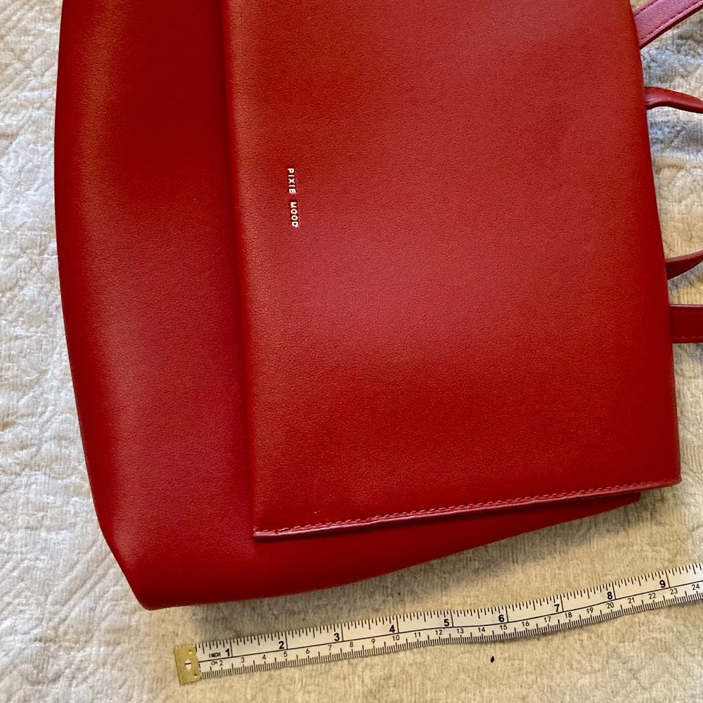 Pixie Mood Red Convertible Purse Backpack - image 4